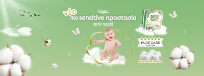 Babylino Scutece cu bandă adezivă Sensitive Cotton Soft Sensitive Nr. 5+ pentru 12-17 kgkg 68buc