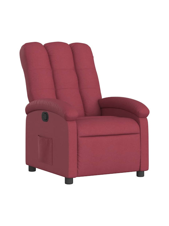 Relaxsessel mit Fußhocker Bordeaux 70x93x101cm