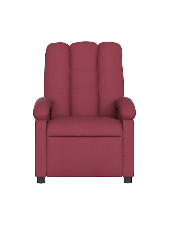 Relaxsessel mit Fußhocker Bordeaux 70x93x101cm