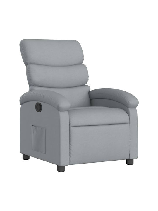 Relaxsessel mit Fußhocker Light Grey 70x92x99.5cm