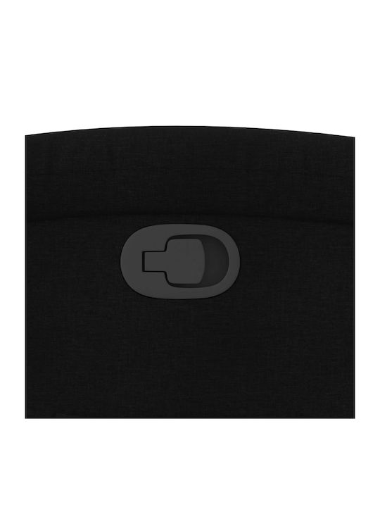 Relax Armchair with Footstool Black 70x92x99.5cm