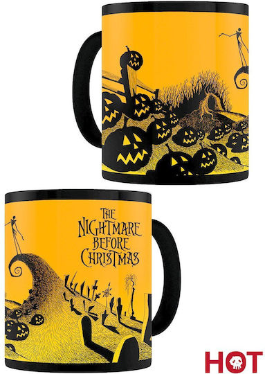 Pyramid International NBC - Nightmare Before Christmas (Graveyard Scene) Heat Changing Mug Schimbare de căldură Cană Ceramică Portocaliu SCMG24622