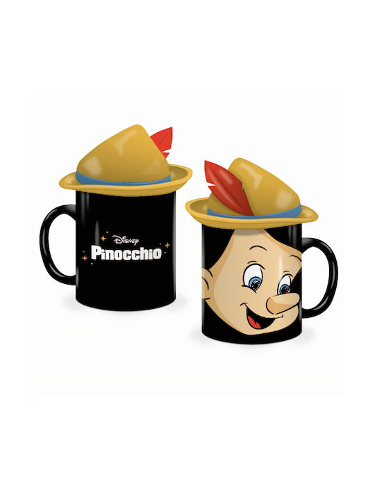 Half Moon Bay Disney - Pinocchio Cană Ceramică Neagră 500ml