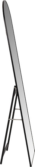 HomeMarkt Oglindă De Podea Cu Cadru Metalic Negru 160x40cm