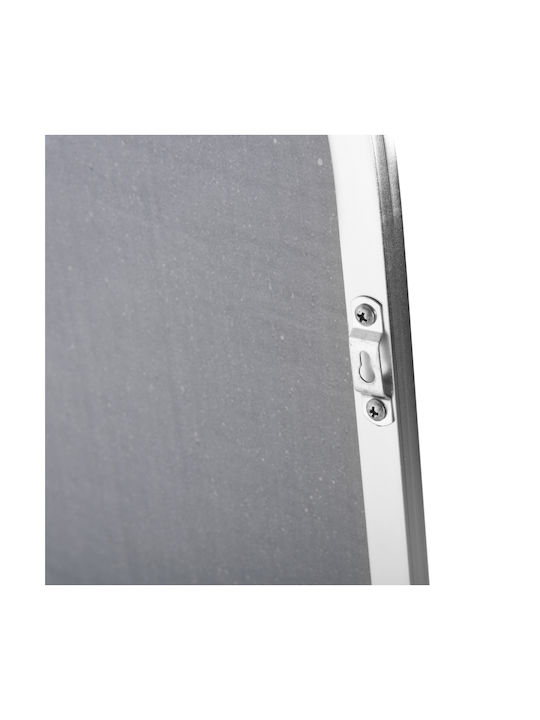 Freebox Boden- oder Standspiegel Gewölbt mit Silber Aluminium Rahmen 160x40cm