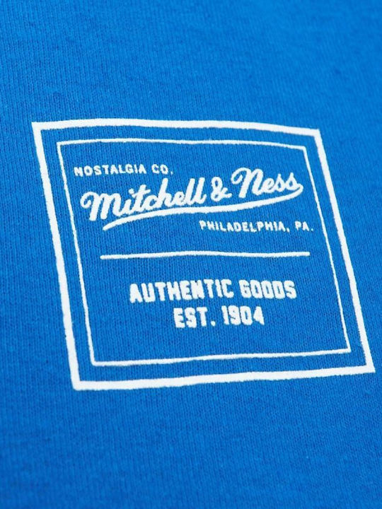 Mitchell & Ness Ανδρική Μπλούζα Κοντομάνικη Μπλε