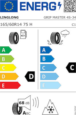 LingLong Grip Master 165/60R14 75H 4 Seasons Tyre for Car