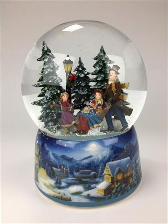 Ornament de Crăciun Lanternă Luminat cu Globuri Baterie 15x15x19cm 1buc