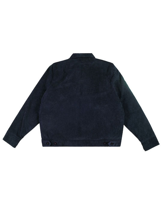 The Dudes Herren Winter Jacke Lässig Navy Blue