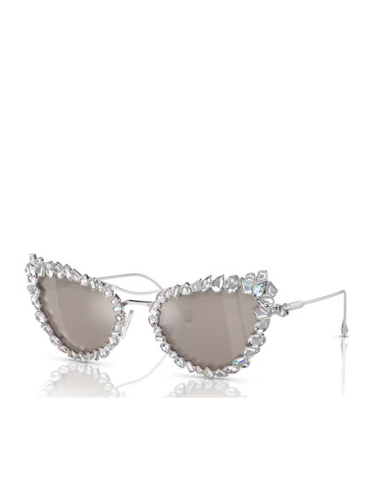 Swarovski Слънчеви очила Сребрист с Рамка Swarovski Слънчеви очила Сребрист с Рамка