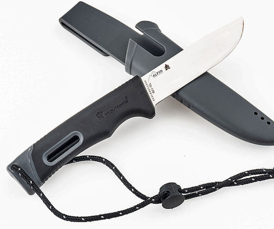 Alpin Outdoor Knife Black in Sheath