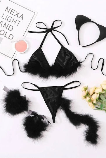 Tres Chic Секси Костюм Черен