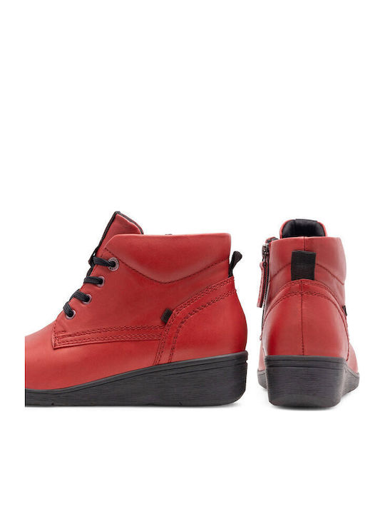 Stiefeletten Damen Rot
