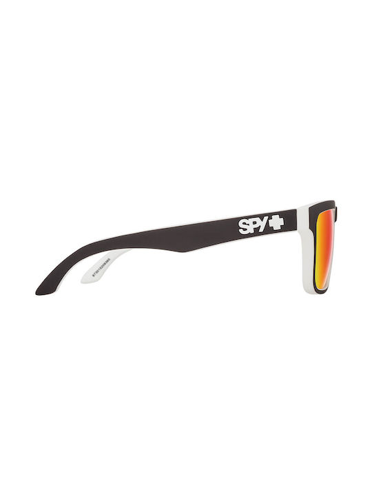 Spy Men's Sunglasses with Black Plastic Frame and Orange Mirror Lens 673015209365