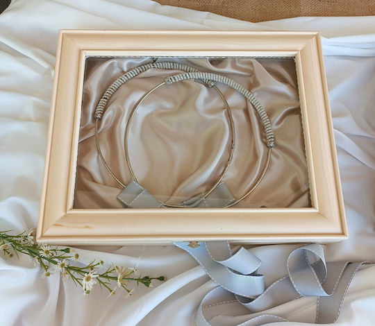 Korres Craft Cutie pentru Coroană de Nuntă Dreptunghiulară Lemnoasă Ecru 26.5x33εκ.