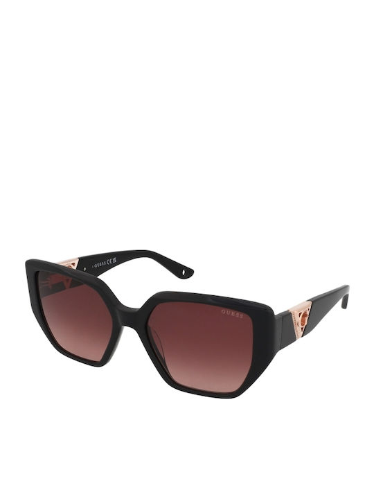 Guess Feminini Ochelari de soare cu Negru Cadru și Roșu Degrade Lentilă GU7892 01T
