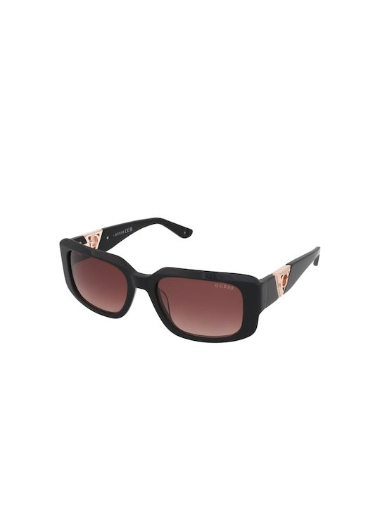 Guess Women's Sunglasses with Black Plastic Frame and Burgundy Gradient Lens GU7891 01T