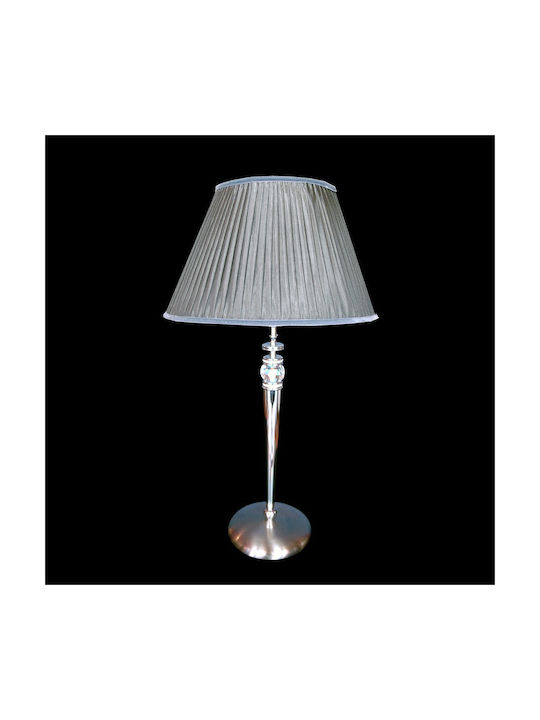 DITS Lighting Crystal Table Lamp with Silver Shade