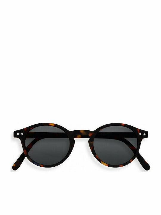 Izipizi #H Sunglasses with Tortoise Tartaruga Plastic Frame and Black Lens