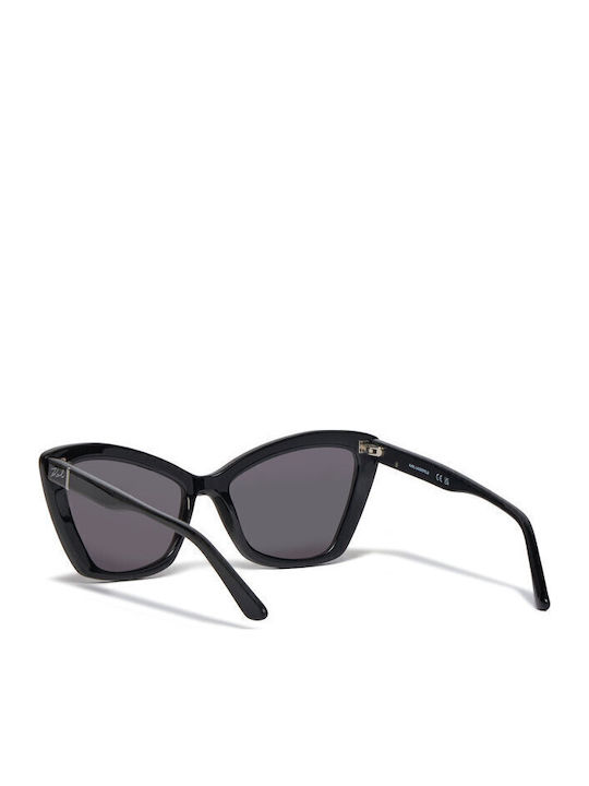Karl Lagerfeld Women's Sunglasses with Black Plastic Frame and Blue Lens KL6105S-001