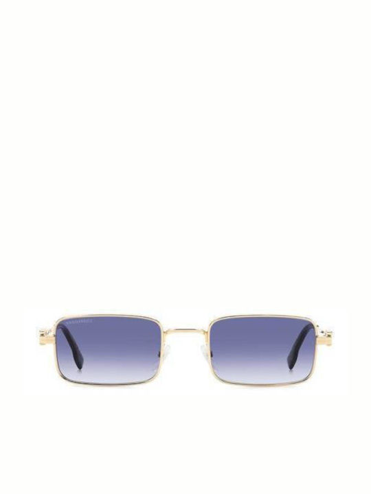 Dsquared2 Ochelari de soare cu Aur Din metal Rame și Aur Lentilă D2 0104/S LKS/08