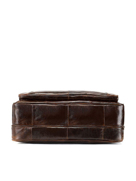 Leather Men's Briefcase Brown