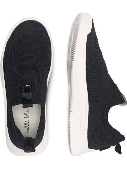 Детски маратонки Low Slip-on Черни