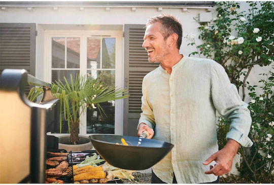 Campingaz Select 4 EXS Gasgrill Gusseisen Rost mit 4 cm 12kW und Seitenbrenner