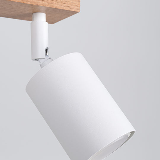 Sollux 3l Hängelampe Weiß mit Fassung GU10 18x13x47cm.