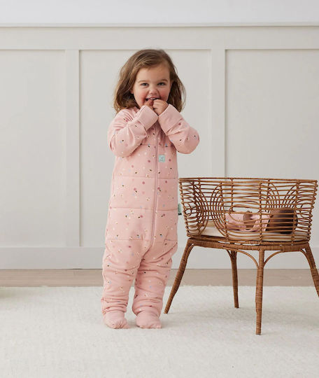 Ergo Pouch Winter Sleeping Bag with Feet Sleep Onesie 2.5 Tog Pink