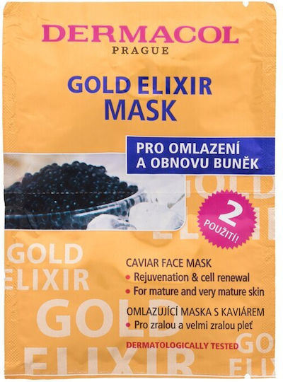 Dermacol Gold Elixir Μάσκα Προσώπου 16ml