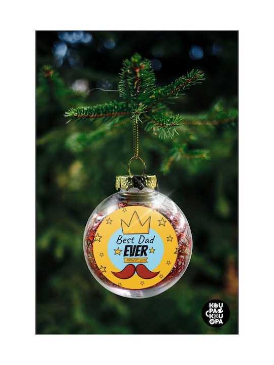 8cm Weihnachtshänger Kugel Ornament Plastik Durchsichtig 8cm