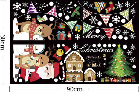 Sticker Display Christmas 7845455 1pcs