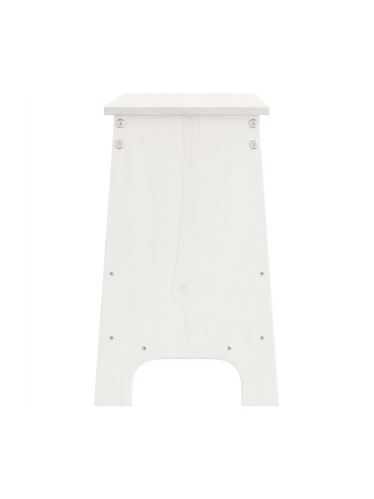 Entry Furniture with Shoe Rack & Bench White 100x28x45cm
