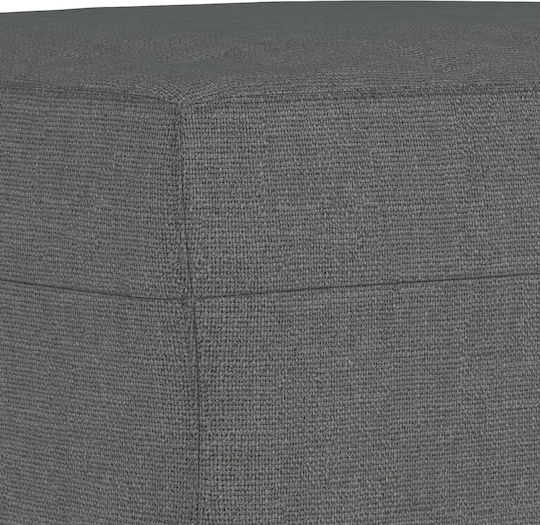 Living Room Furniture Set 3-Seater & 2-Seater & Stool Gray