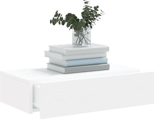 TV-Ständer mit LED-Beleuchtung Weiß M60xT35xH15.5cm