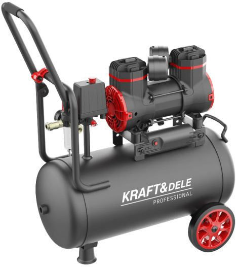 Kraft & Dele Cu o singură fază Compresor de aer 72dB cu Rezervor de aer 24lt KD1390