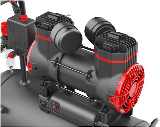 Kraft & Dele Cu o singură fază Compresor de aer 72dB cu Rezervor de aer 24lt KD1390