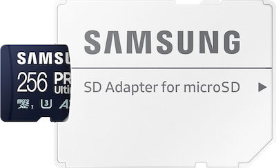 Samsung PRO Ultimate microSDXC 256GB Class 10 U3 V30 A2 UHS-I με αντάπτορα