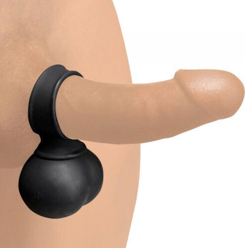Satisfyer Trinity Men Inel Vibrant Pentru Penis Din Silicon Negru SSC139699