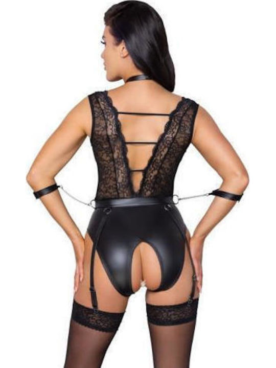 Cottelli Collection Sexy Bodysuit with Lace Black