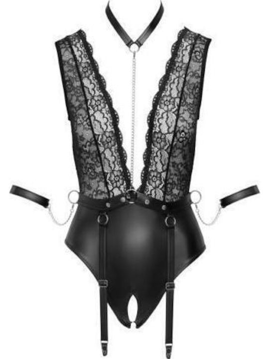 Cottelli Collection Sexy Bodysuit with Lace Black