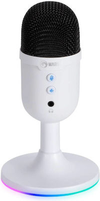 Marvo USB Microphone MIC-06 Desktop In White Colour