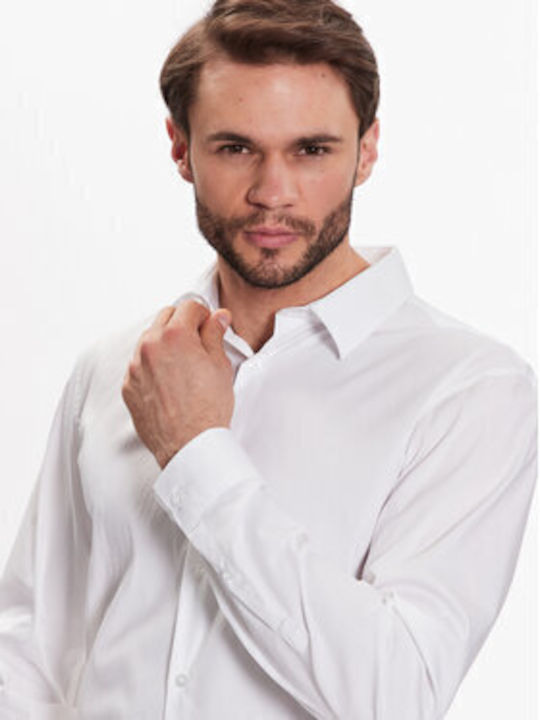 Langärmlig Hemd White