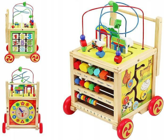 Kruzzel Labirint Cub de Activități din Lemn cu muzică pentru 12++ Luni