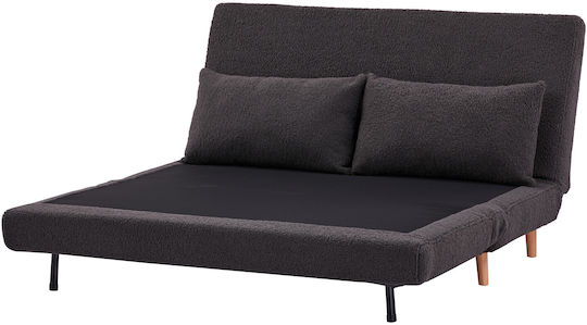 Doppelsitzer Sofa Bett Grau 140x90x81cm