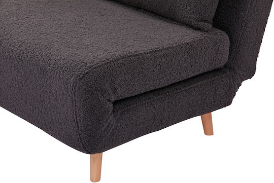 Doppelsitzer Sofa Bett Grau 140x90x81cm