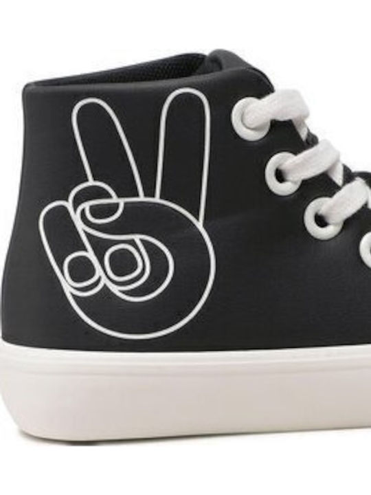 Παιδικά Sneakers High Μαύρα