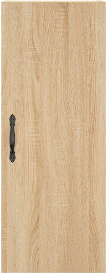Office Cabinet Wooden Sonoma Oak 34.5x34x180cm