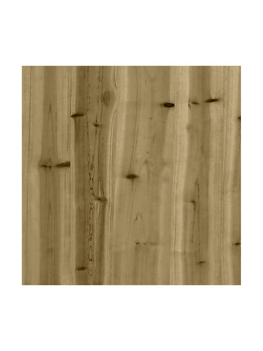 vidaXL Кутия за саксии Дърво Бежов 40x40x40см.